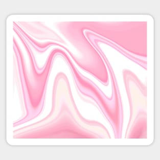 Pink abstract art Sticker